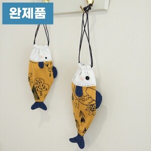 [바이핸즈] 퀼트완제품 소품 - 물고기 조리개 파우치 (2개 세트) (개)